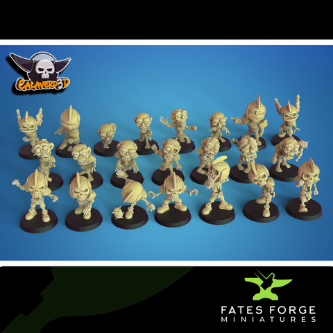 Chibi Undead Fantasy Football Team