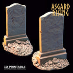 Grave stones Set 2