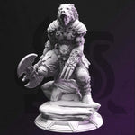 Tygrin - War Chief / Druid / Shaman / Hero / Warchief / DnD / GM Stash / 3D Print / 4K Mini / TableTop Miniature / 32mm / 75mm