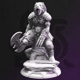 Tygrin - War Chief / Druid / Shaman / Hero / Warchief / DnD / GM Stash / 3D Print / 4K Mini / TableTop Miniature / 32mm / 75mm