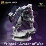 Yrinsel / Warrior / Paladin / Hero / DnD / GM Stash / 3D Print / 4K Mini / TableTop Miniature / 32mm / 75mm