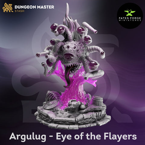 Argulug - Eye of the Flayers / Beholder/ Flayer / Monster / DnD / GM Stash / 3D Print / 4K Mini / TableTop Miniature / 32mm / 75mm