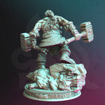 Mathias / Dwarf / Warrior / Fighter / Hero / DnD / GM Stash / 3D Print / 4K Mini / TableTop Miniature / 32mm / 75mm