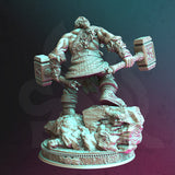 Mathias / Dwarf / Warrior / Fighter / Hero / DnD / GM Stash / 3D Print / 4K Mini / TableTop Miniature / 32mm / 75mm