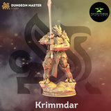 Krimmdar / Warrior / Draconian / Dragon born / Hero / DnD / GM Stash / 3D Print / 4K Mini / TableTop Miniature / 32mm / 75mm
