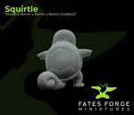 Squirtle / Pokemon / Paint your own / Figure / Unpainted / Resin / 3D Printed