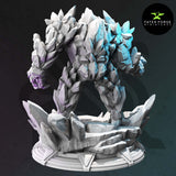 Yukon / Ice Golem / Crystal Golem / Monster / DnD / GM Stash / 3D Print / 4K Mini / TableTop Miniature / 32mm / 75mm