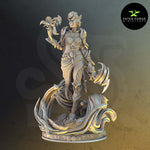 Rylena / Sea Elf / Genasi / Ranger / Druid / Sorcerer / Hero / DnD / GM Stash / 3D Print / 4K Mini / TableTop Miniature / 32mm / 75mm