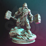 Mathias / Dwarf / Warrior / Fighter / Hero / DnD / GM Stash / 3D Print / 4K Mini / TableTop Miniature / 32mm / 75mm