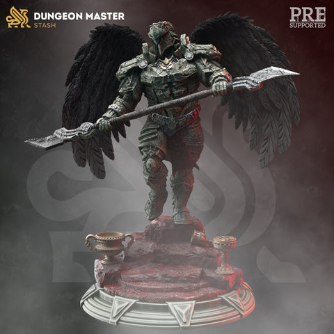 Gate Keeper Torde / Vampire / Arch Angel / DnD / GM Stash / 3D Print / 4K Mini / TableTop Miniature / 32mm / 75mm