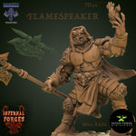 Flamespeaker / Mammoth Factory / Sorcerer / Fire mage / Fighter / Pathfinder / DnD / GM Stash / 3D Print / 4K Mini / TableTop Miniature