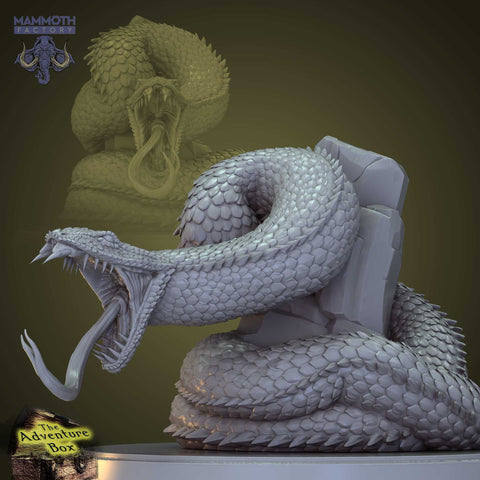 Deathfang Constrictor / Snake/ Monster / Pathfinder / DnD / GM Stash / 3D Print / 4K Mini / TableTop Miniature