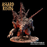 Stone Troll Idol / Troll / Monster / Pathfinder / DnD / D&D / Asgard Rising / 3D Print / 4K Mini / TableTop Miniature / RPG