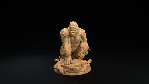 Gorilla / Ape / Monkey / Monster / Dinosaur / Pathfinder / DnD / 3D Print / 4K Mini / TableTop Miniature / RPG