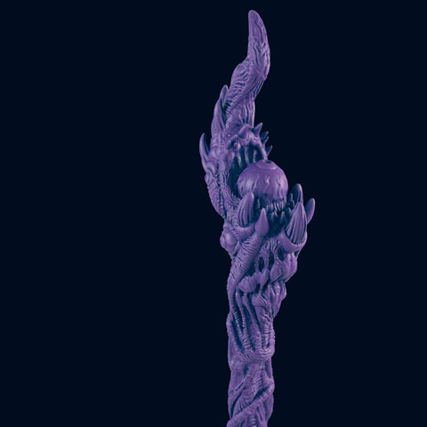 Wand of  Unpredictability / Wand / necromancer wand / Props / Cosplay / Artefact / Necro / 3D Printed / 4K