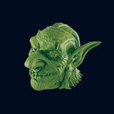 Shrunken goblin head / Props / Cosplay / Artefact / Head / 3D Printed / 4K