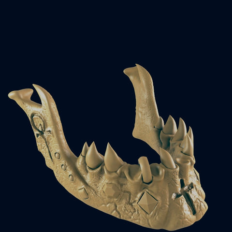 Relic of Zareth / Props / Cosplay / Artefact / Vampire / Relic / Jaw / 3D Printed / 4K