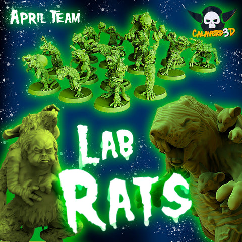 Lab Rats Fantasy Football Team / Rat Fantasy Football Team / Rat Team / Fantasy Football / Tabletop / Miniatures / Boardgame