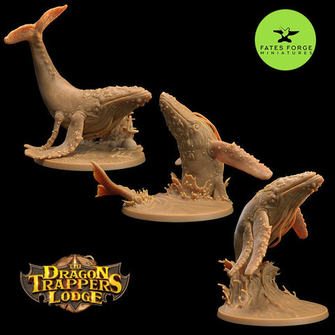 Whale Spirits / Whale / Pathfinder / DnD / The Dragon Trappers / 3D Print / 4K Mini / TableTop Miniature / RPG