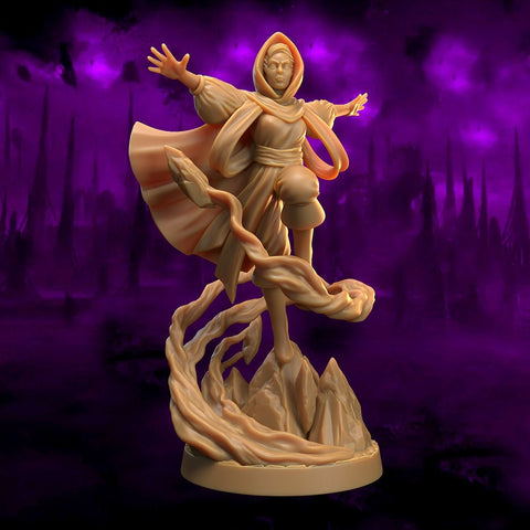 Comet Sorceress / Eldritch / Mage / Pathfinder / DnD / The Dragon Trappers / 3D Print / 4K Mini / TableTop Miniature / RPG