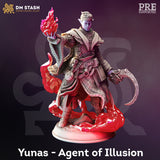 Yunas / Drow / Elf / Sorcerer / Mage / Pathfinder / DnD / DM Stash / 3D Print / TableTop Miniature / 32mm / 75mm