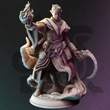 Yunas / Drow / Elf / Sorcerer / Mage / Pathfinder / DnD / DM Stash / 3D Print / TableTop Miniature / 32mm / 75mm