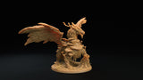 Mushroom Dragon / Dragon / Monster / Swamp / Fungus / Pathfinder / DnD / The Dragon Trappers / 3D Print / 4K Mini / TableTop Miniature / RPG