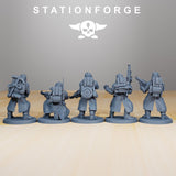 Grim Guard Tinkers / Guard / Imperial / Infantry / Sci Fi / Space / Table Top / Station Forge / 3D Print / 4K Mini / Wargaming / RPG