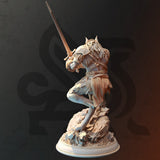 Lucian Grey - Wolf Form / Barbarian / Shapeshifter / Warewolf / Pathfinder / DnD / DM Stash / 3D Print / TableTop Miniature / 32mm / 75mm