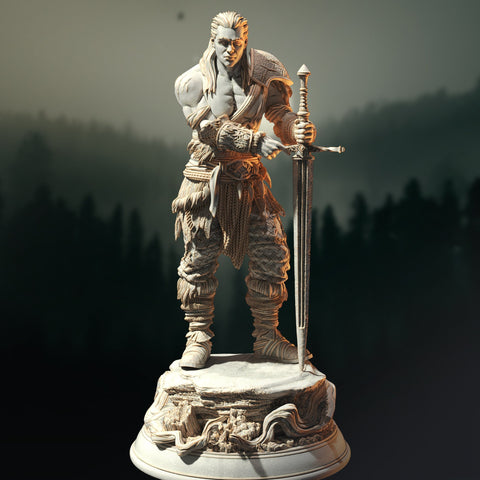 Ariana Grey - Human Form / Warrior / Shapeshifter / Warewolf / Pathfinder / DnD / DM Stash / 3D Print / TableTop Miniature / 32mm / 75mm