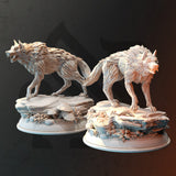 Northern Direwolves / Wolves / Monster / Beast / Boss / Pathfinder / DnD / DM Stash / 3D Print / TableTop / 32mm / 75mm