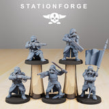 GrimGuard Command Force / Guard / Imperial / Infantry / Sci Fi / Space / Table Top / Station Forge / 3D Print / 4K Mini / Wargaming / RPG