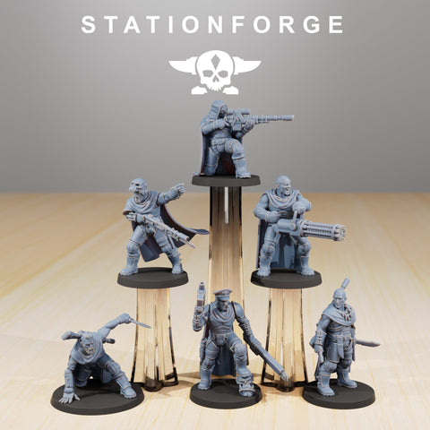 National Guard Orkaz Hunters / Soldier / Hunters / Infantry / Sci Fi / Space / Table Top / Station Forge / 3D Print / 4K Mini / Wargaming