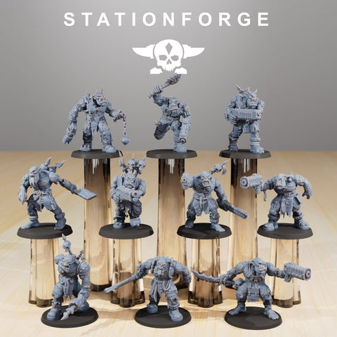 Orkaz Plague Spreadaz / Orkaz / Orc / Infantry / Sci Fi / Space / Table Top / Station Forge / 3D Print / 4K Mini / Wargaming