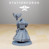 The Interrogator / Priest / Chaos / Marine / Sci Fi / Space / Table Top / Station Forge / 3D Print / 4K Mini / Wargaming