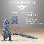 Scavenger Ranger KIT / Rangers / Troops / Scavenger / Infantry / Sci Fi / Space / Table Top / Station Forge / 3D Print / 4K Mini / Wargaming