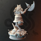 Ariana Grey - Wolf Form / Barbarian / Shapeshifter / Warewolf / Pathfinder / DnD / DM Stash / 3D Print / TableTop Miniature / 32mm / 75mm