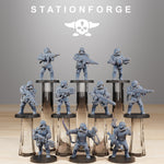 GrimGuard Commandos / Soldier / Commando / Imperial / Infantry / Sci Fi / Space / Table Top / Station Forge / 3D Print / 4K Mini / Wargaming