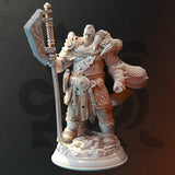 Orik Bjornstain - Bear / Barbarian / Shapeshifter / Bear / Druid / Pathfinder / DnD / DM Stash / 3D Print / TableTop / 32mm / 75mm