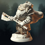 Orik Bjornstain - Bear / Barbarian / Shapeshifter / Bear / Druid / Pathfinder / DnD / DM Stash / 3D Print / TableTop / 32mm / 75mm