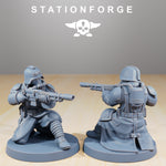 GrimGuard Command Force / Guard / Imperial / Infantry / Sci Fi / Space / Table Top / Station Forge / 3D Print / 4K Mini / Wargaming / RPG