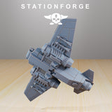 GrimGuard - SF-19A Fighter Plane / Hawk / Bomber / Jet / Sci Fi / Space / Table Top / Station Forge / 3D Print / 4K Mini / Wargaming / RPG