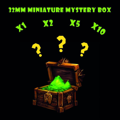 Miniature Mystery Box / Hero / Monsters / Pathfinder / DnD / DM Stash / 3D Print / 4K Mini / TableTop Miniature / 32mm / 75mm