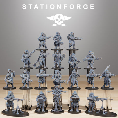 Scavenger Ranger KIT / Rangers / Troops / Scavenger / Infantry / Sci Fi / Space / Table Top / Station Forge / 3D Print / 4K Mini / Wargaming