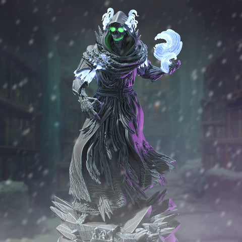 Frozen Lich - Thirazar / Lich / Wraith / Frozen / Monster / Pathfinder / DnD / DM Stash / 3D Print / TableTop / 32mm / 75mm