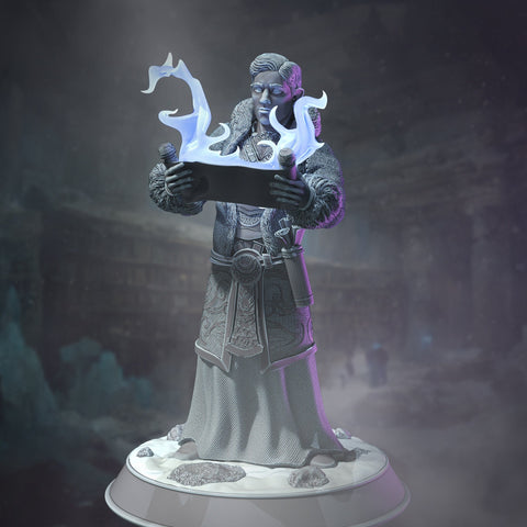 Darius Burrows / Cleric / Caster / Gnome / Halfling / Spell / Mage / Pathfinder / DnD / DM Stash / 3D Print / TableTop / 32mm / 75mm