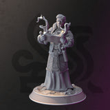 Darius Burrows / Cleric / Caster / Gnome / Halfling / Spell / Mage / Pathfinder / DnD / DM Stash / 3D Print / TableTop / 32mm / 75mm