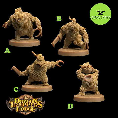 Burlap Minion / Horror / Monster / Boogie man / Halloween / Oogieboogie / Pathfinder / DnD / The Dragon Trappers / 3D Print /TableTop