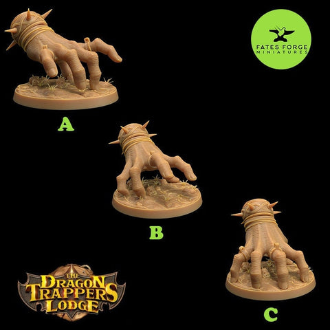 Giant Crawling Hands / Horror / Monster / Hands / Halloween /Crawling hand / Pathfinder / DnD / The Dragon Trappers / 3D Print /TableTop