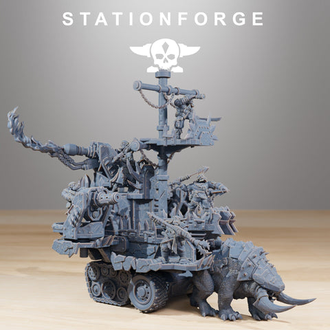 Orkaz Death Mounta / Pirate / Orkaz / Orc / Robot / Machine / Sci Fi / Space / Table Top / Station Forge / 3D Print / 4K Mini / Wargaming